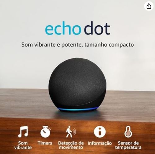 Assistente de voz Echo Dot com Alexa